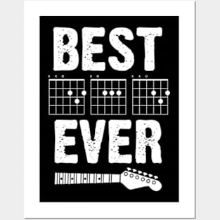 Best Dad Ever Guitar Chords Posters and Art